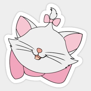 Marie Kitty Minimalist Sticker